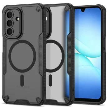 Tech-Protect Rugged Shield MagSafe dėklas Samsung Galaxy A17 / A18 / A26 4G / 5G, matinė juoda