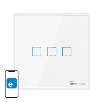 Sonoff wireless 433MHz smart wall switch T2EU3C-RF (3-channel)