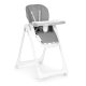 ECOTOYS Adjustable Baby High Chair with Double Tray, Eco-Leather, Dark Grey