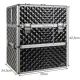 Soulima 00022529 XL Cosmetic Train Case, Black/Silver