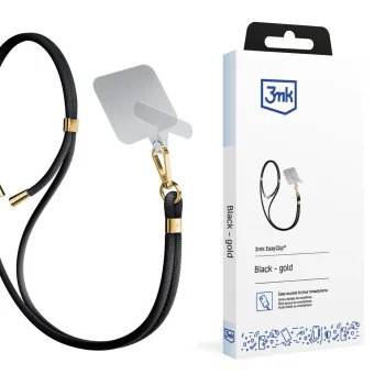 3mk EasyClip Smartphone Lanyard, Black