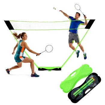Movepro MXW170611B Folding Badminton Set with Net, 300x156 cm