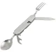 4-in-1 Tourist Multi-Tool Utensil Set AG534C, Silver