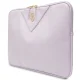 Guess ZIP Leather Triangle 14\" Laptop Sleeve Case, Purple