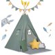 Детская игровая палатка-шатер Nukido, Зелёная | Kids\' Play Tent Gazebo