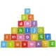 Ecotoys Wooden Alphabet Train with Large Educational Blocks