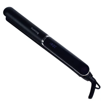 Huslog BE-500334 Hair Straightener with LED Display, Black