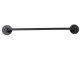 Wall-Mounted Hanger for Slippers and Towels, Matte Black