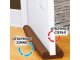 Double Sided Door Draft Stopper 85 cm, Brown