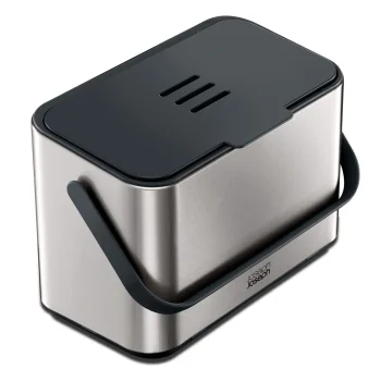 Food Waste Caddy Joseph Joseph Collect 4L Stainless Steel, Silver/Grey