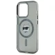 Karl Lagerfeld iPhone 15 Pro Max Case IML Metal Choupette Head MagSafe, Black