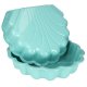 2-in-1 Shell Sandpit and Pool Twins, 160x87.5x19.5 cm, mint