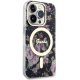 Guess iPhone 14 Pro Case Flower MagSafe, Black