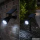 Solar Garden LED Spotlight 4 LED Ground Spike Black