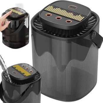 Air Humidifier & Aroma Diffuser with RGB Backlight, 3000ml, USB, Black