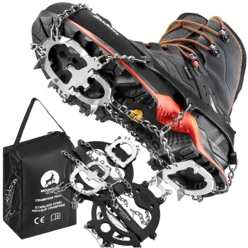 MOUNTAIN GOAT Premium Ice Cleats for Hiking Boots, L (41-43)