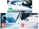 Universal Car Windshield Sun and Frost Cover, 160x120 cm, Black/Grey