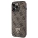 Guess iPhone 13 / 13 Pro Case Crossbody 4G Metal Logo, Brown
