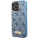 Guess iPhone 14 Pro Case 4G Logo Plate MagSafe, Blue
