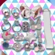 Bakalu Hair Accessories Set for Girls with Elastics and Clips, Pink