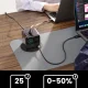 Joyroom Podix JR-TRD01 GaN 140W Desktop Charger with 5 Ports & Retractable Cables - Gray