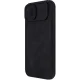 Nillkin Qin Leather Pro Flip Case for iPhone 14 Plus with Camera Cover, Black