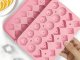 3D Silicone Ice Cube Tray (Hearts, Spheres, Diamonds), 24 Cubes