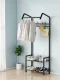 Freestanding Clothes Rack with 2 Shoe Shelves, 165x60cm