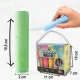 Bakalu Jumbo Sidewalk Chalk, 15 Pcs