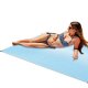 Sand Free Beach Mat Blanket XXL 200x200cm, Blue