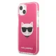Karl Lagerfeld Choupette Head Case for iPhone 13 - Fuchsia