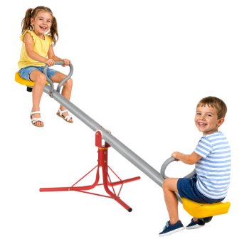 Kruzzel 2-in-1 Kids Garden Seesaw and Merry-Go-Round