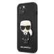 Karl Lagerfeld Saffiano Ikonik Case for iPhone 13 mini, Black