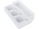 Cutlery, Kitchen Utensils, Tools, Stationery Storage Tray Drawer Modular Organizer, White