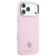 Guess Saffiano Small 4G & Classic Logo MagSafe case for iPhone 18 Pro and 17 Pro, pink