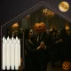 Ruhhy Hanging Floating LED Candles with Magic Wand Remote, 12 pcs, Warm White