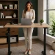 ModernHome Electric Height Adjustable Desk 120x60 cm 72-118 cm, Light Oak