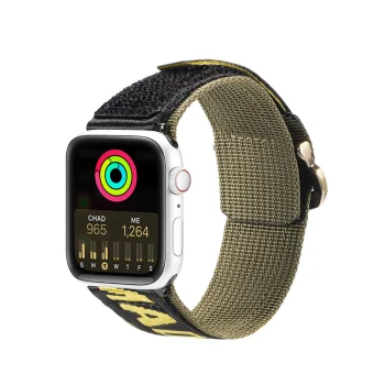 Dux Ducis Outdoor Nylon Watch Strap for Apple Watch 42/44/45/49mm, Yellow