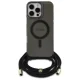 Guess iPhone 16 Pro Max Case Crossbody Cord Script MagSafe, Black