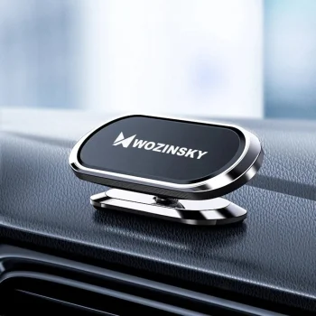 Wozinsky WMH-06 Self-Adhesive Magnetic Car Mount, Silver/Black