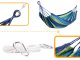 Garden Home Single Hammock with Mounting Kit Set - 200x100 cm, Blue-Green