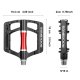 Rockbros 2020-12CBK Platform Aluminum Bicycle Pedals, Black