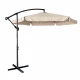 LUARO Large Cantilever Garden Parasol 290cm, Beige