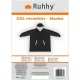 Ruhhy 00024403 XXL Oversize Blanket Hoodie, Black