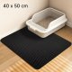 Cat Litter Box Mat 40x50cm, Black