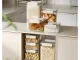 Food Storage Container Set with Seal, 5 pcs, Transparent