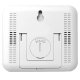 Digital Indoor Thermometer and Hygrometer with Alarm Clock, White