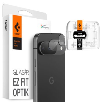 Spigen Optik.tR Ez Fit camera tempered glass for Google Pixel 9 (2-pack)