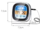Digital Kitchen Meat Thermometer with Probe Black-Silver