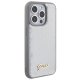 Guess iPhone 15 Pro Case Sequin Script Metal, Silver
